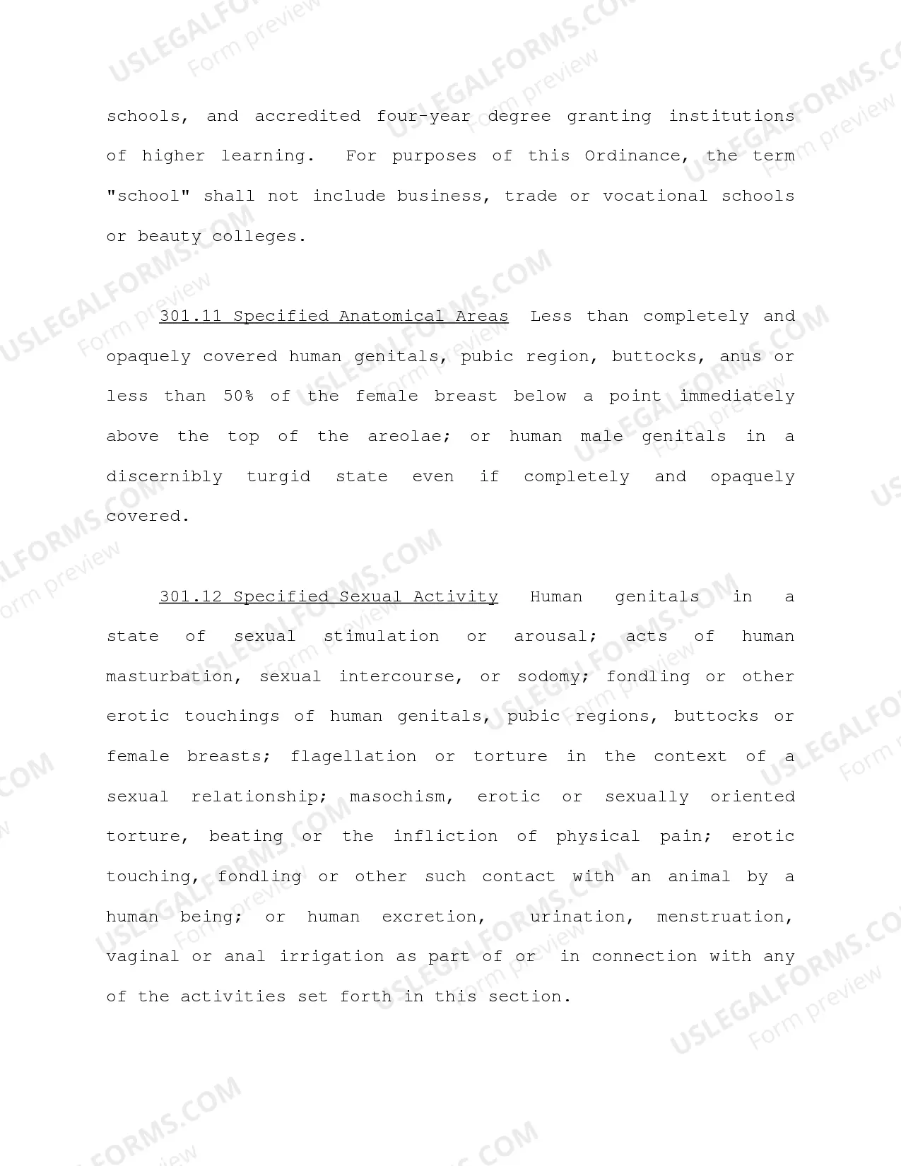 Preview Amendment of Zoning Ordinance - Adult Entertainment Regulation