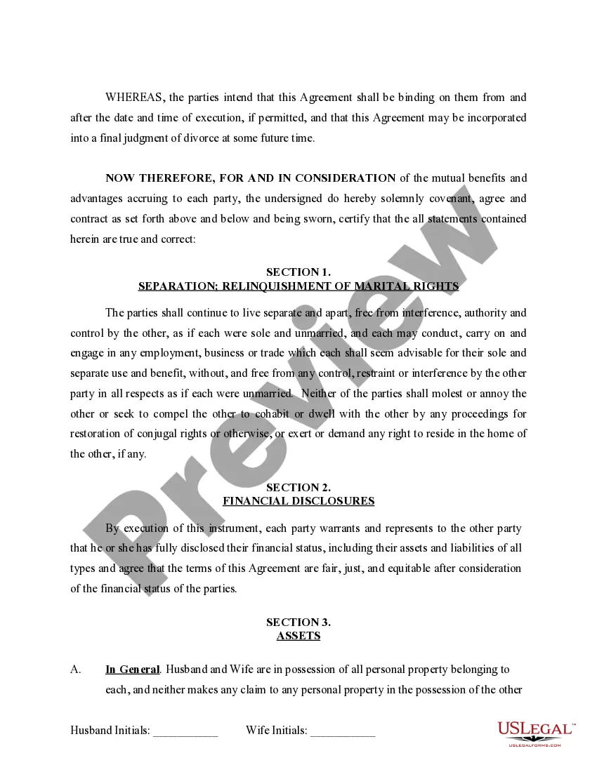 Get Separation and Property Settlement Agreement - Adult Children Preview Separation and Property Settlement Agreement - Adult Children