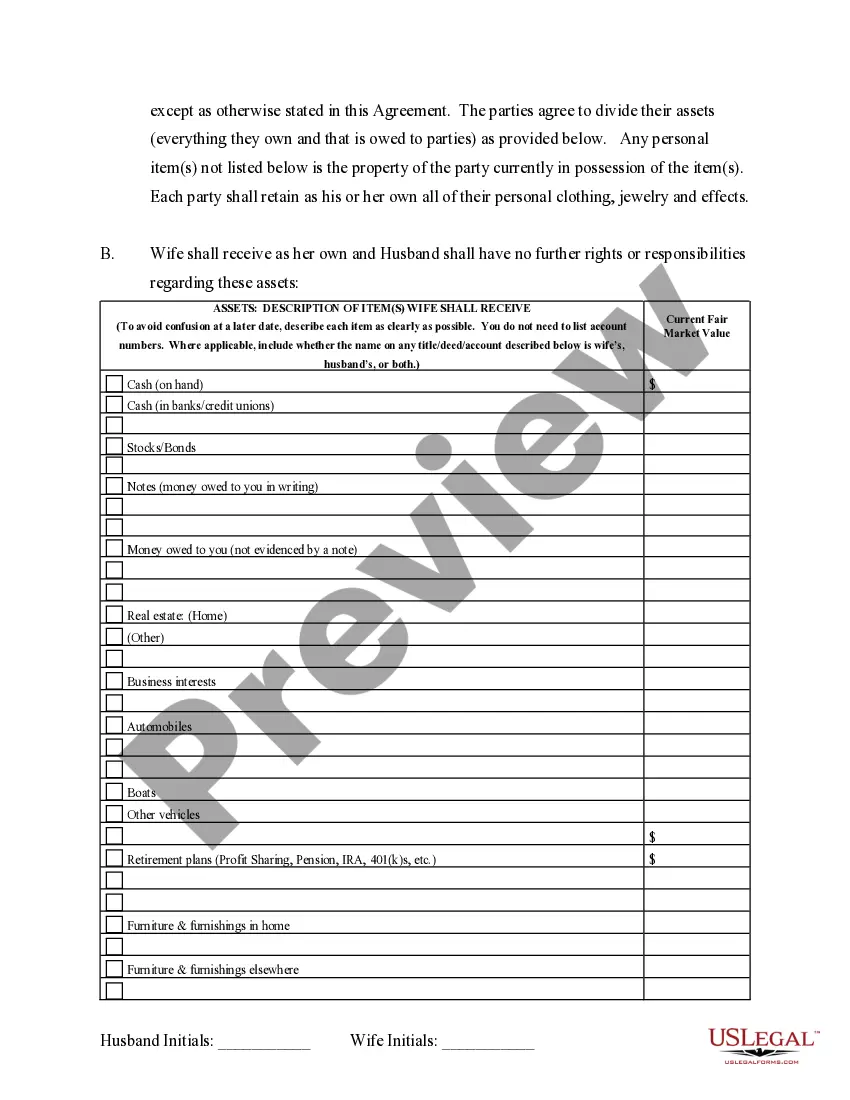 Get Separation and Property Settlement Agreement - Adult Children Preview Separation and Property Settlement Agreement - Adult Children