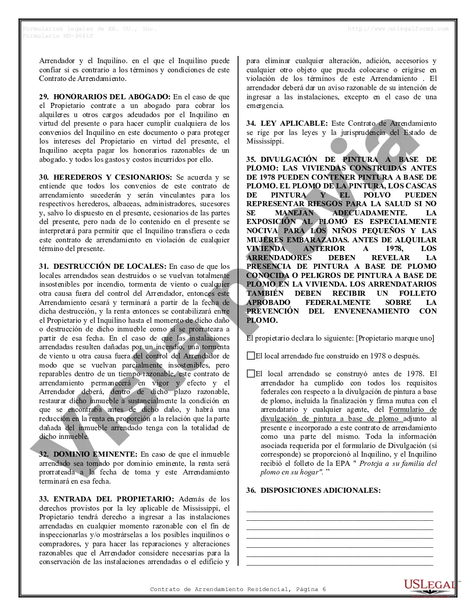 Preview Contrato de arrendamiento de alquiler residencial