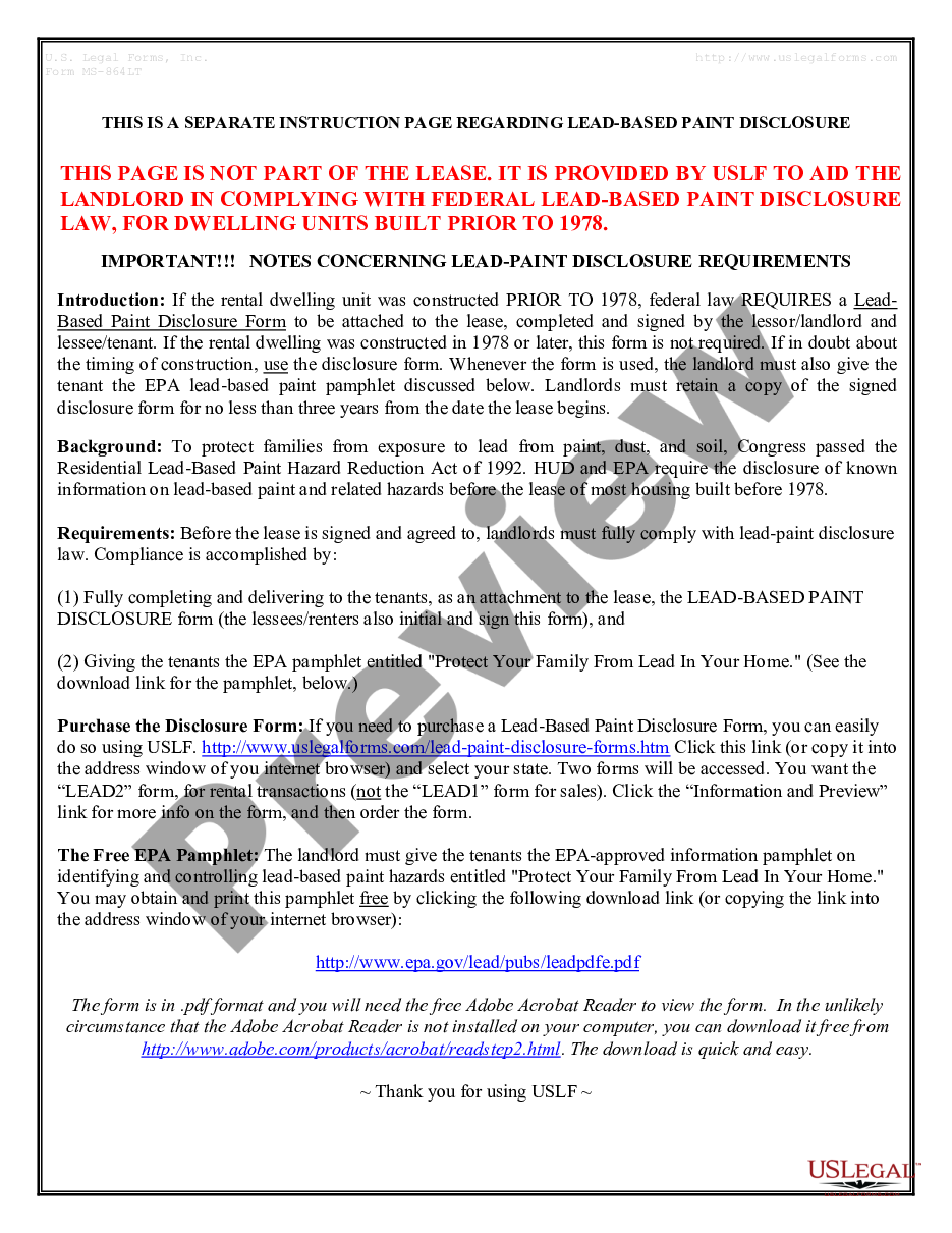 page 7 Residential Rental Lease Agreement preview