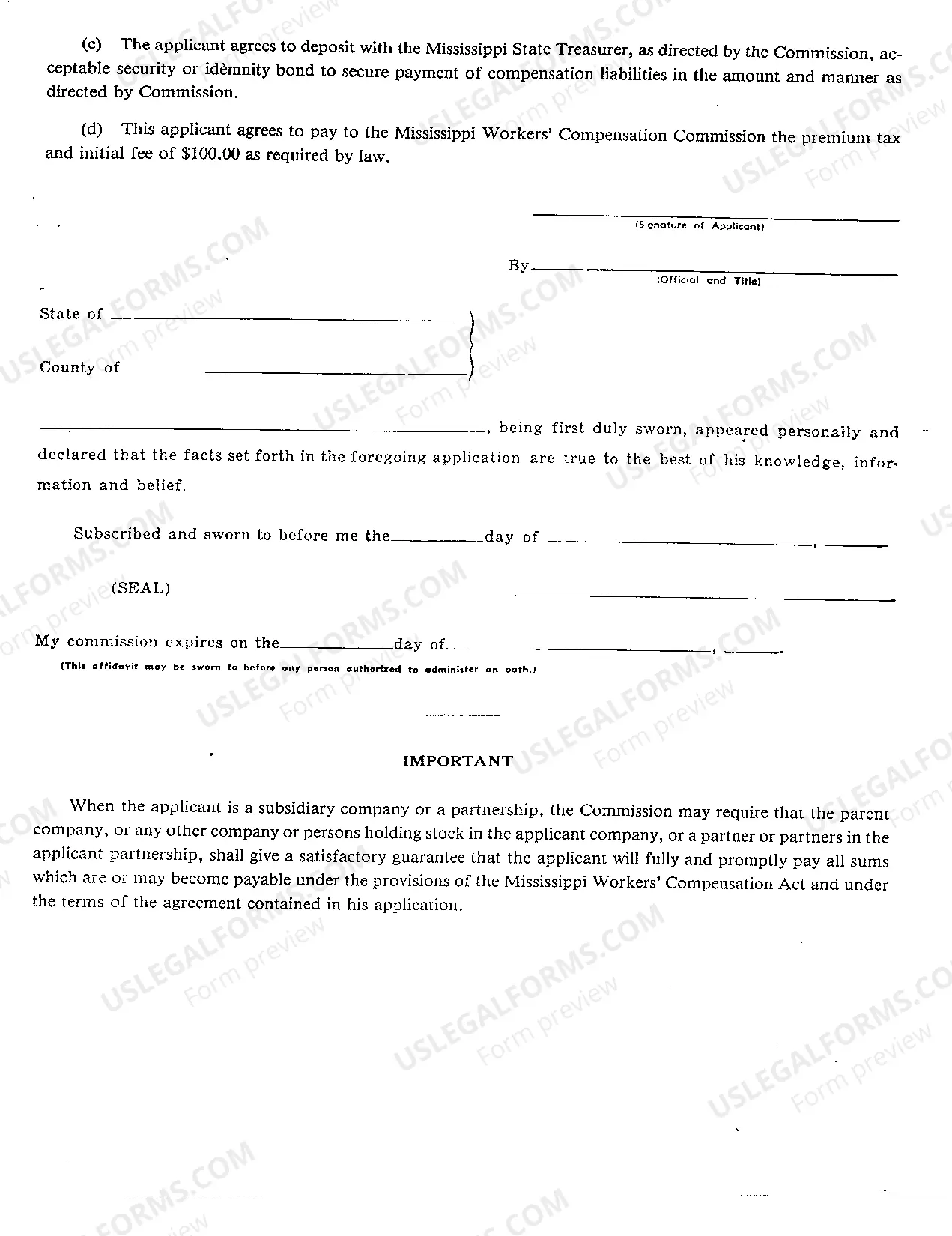 Preview Employers Application to Become Self-Insurer