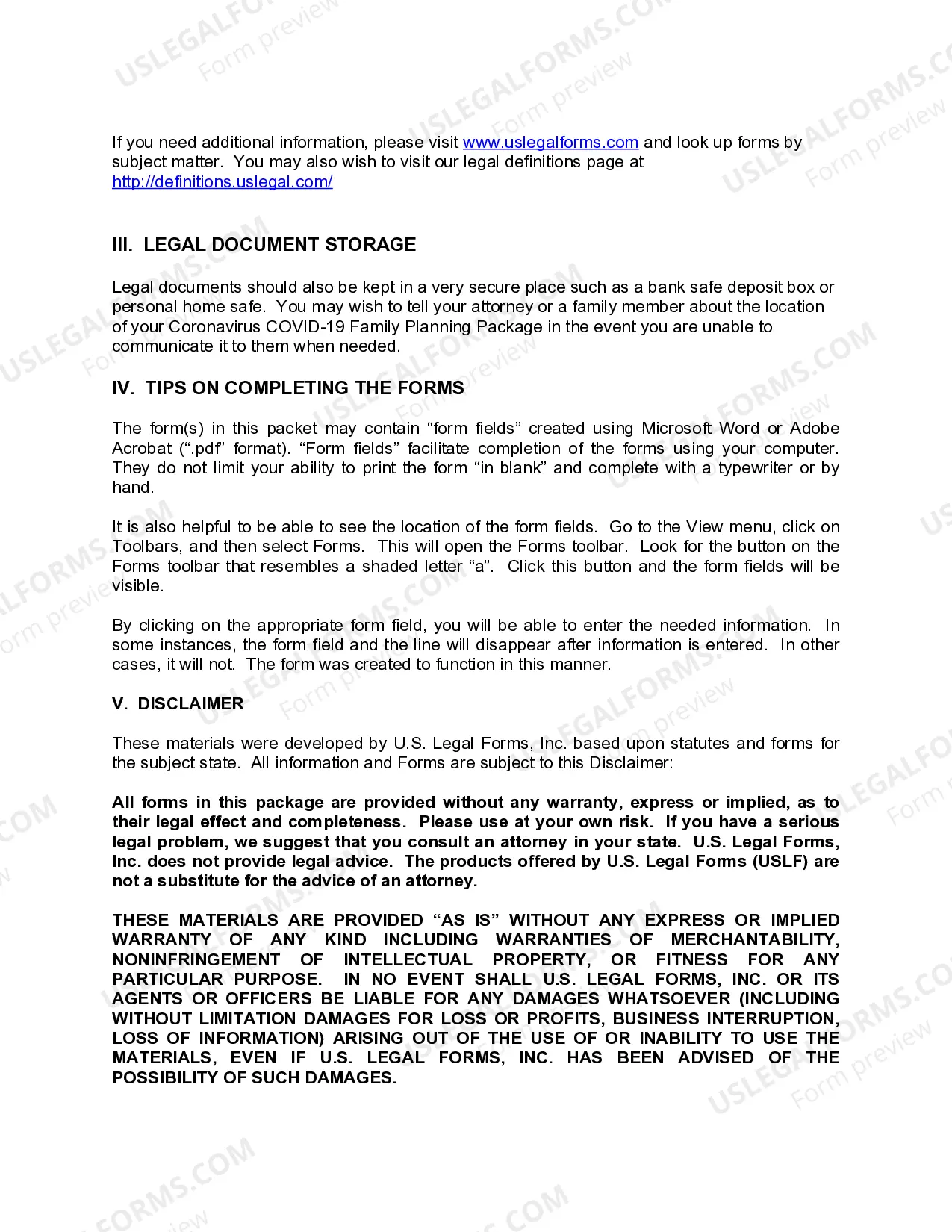 Preview Mississippi Coronavirus COVID-19 Family Planning Package