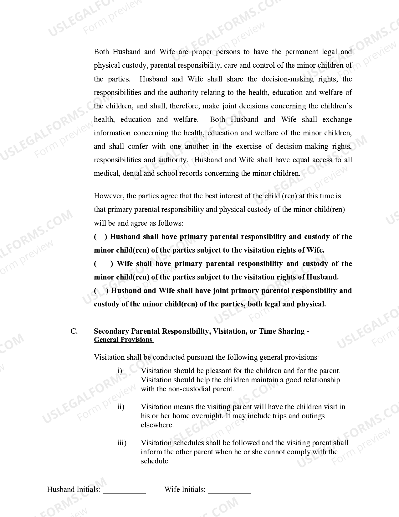 Mississippi Marital Domestic Separation and Property Settlement