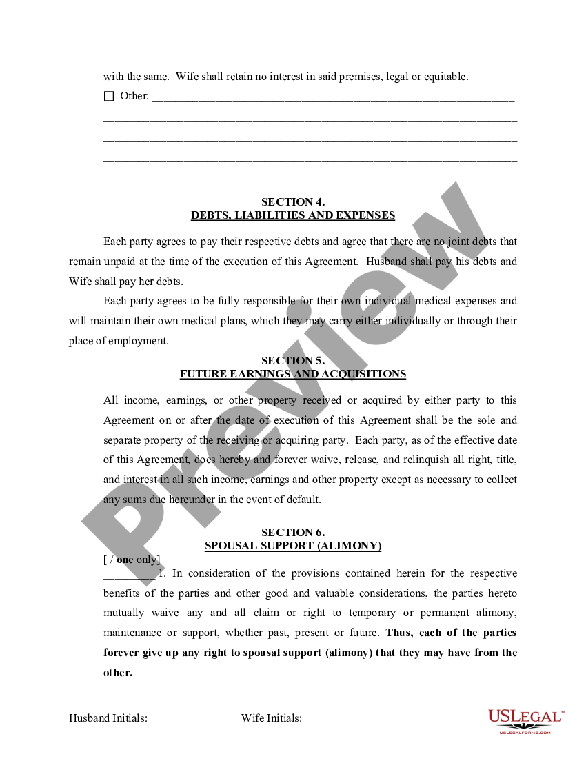 Mississippi Separation Agreement Form Ireland Us Legal Forms 5773