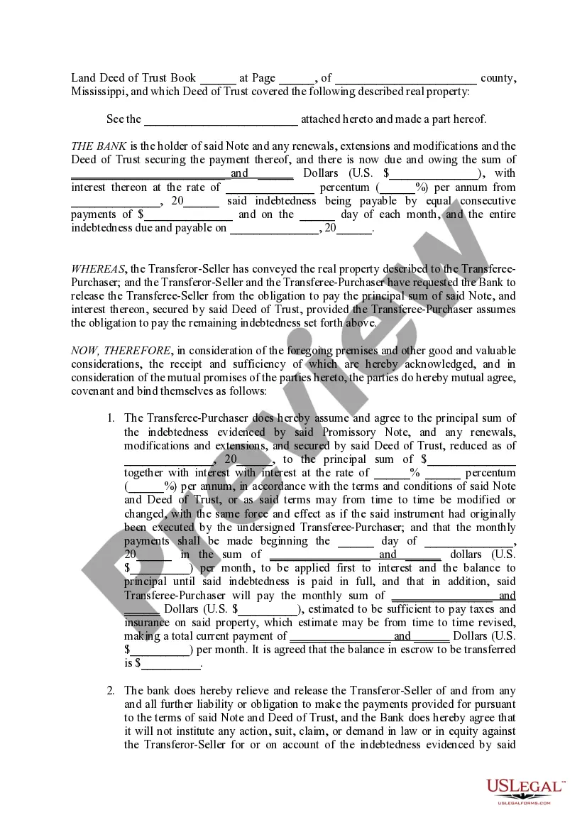 Preview Assumption and Release Agreement