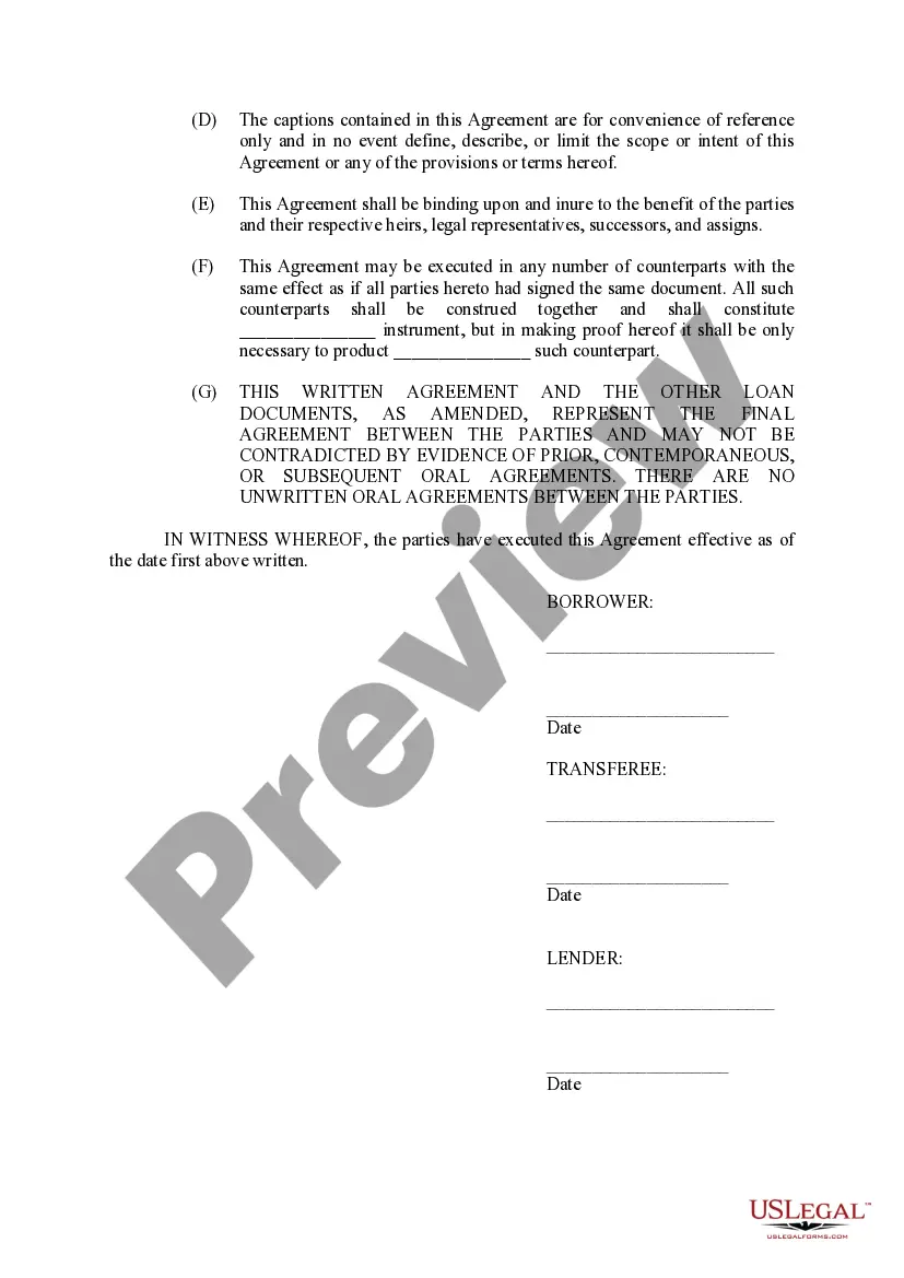 Preview Assumption and Release of Liability Agreement