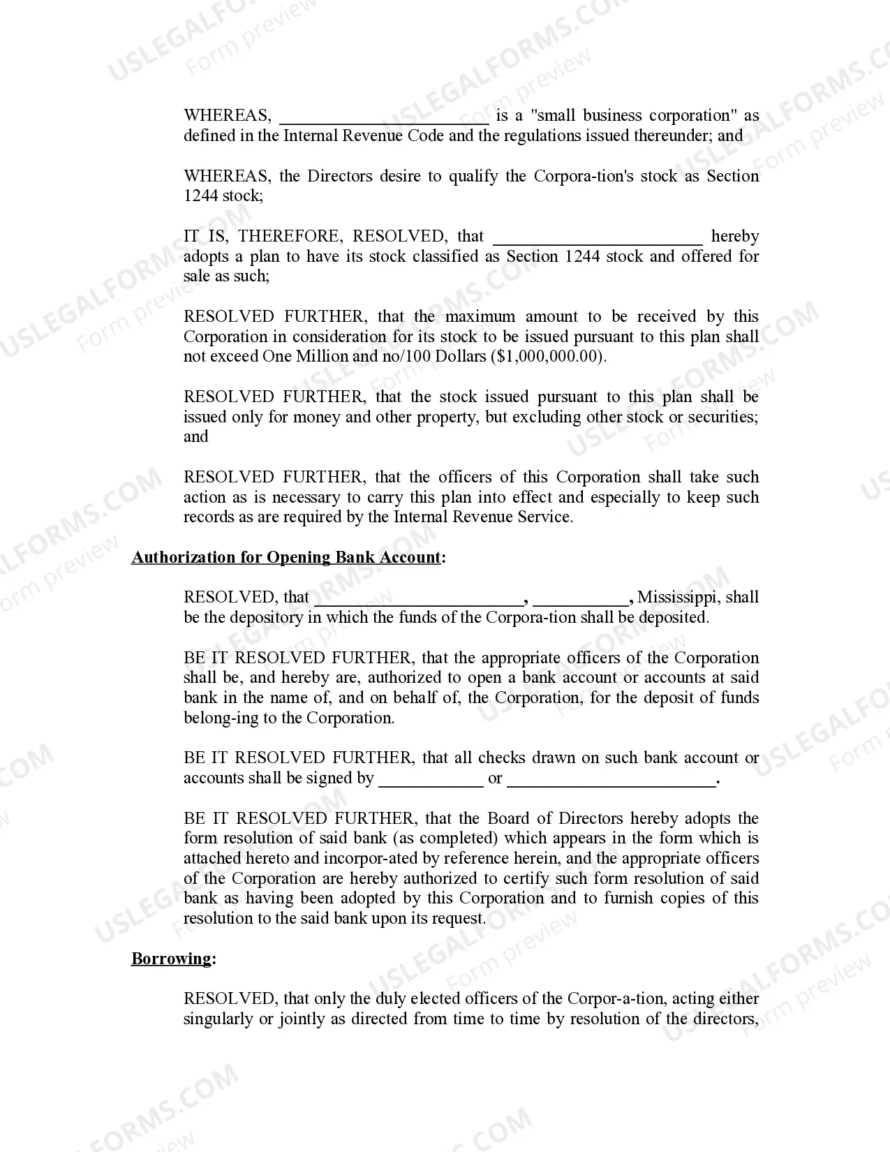 Preview Minutes for Organizational Meeting