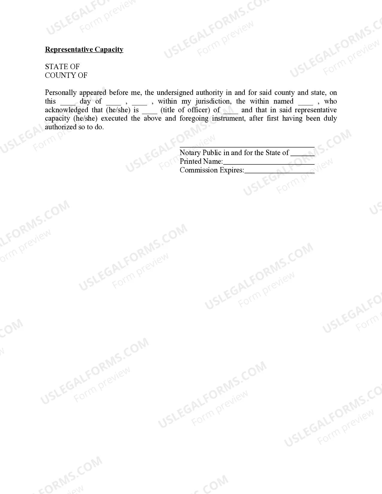 Preview Mississippi Oil and Gas Acknowledgment