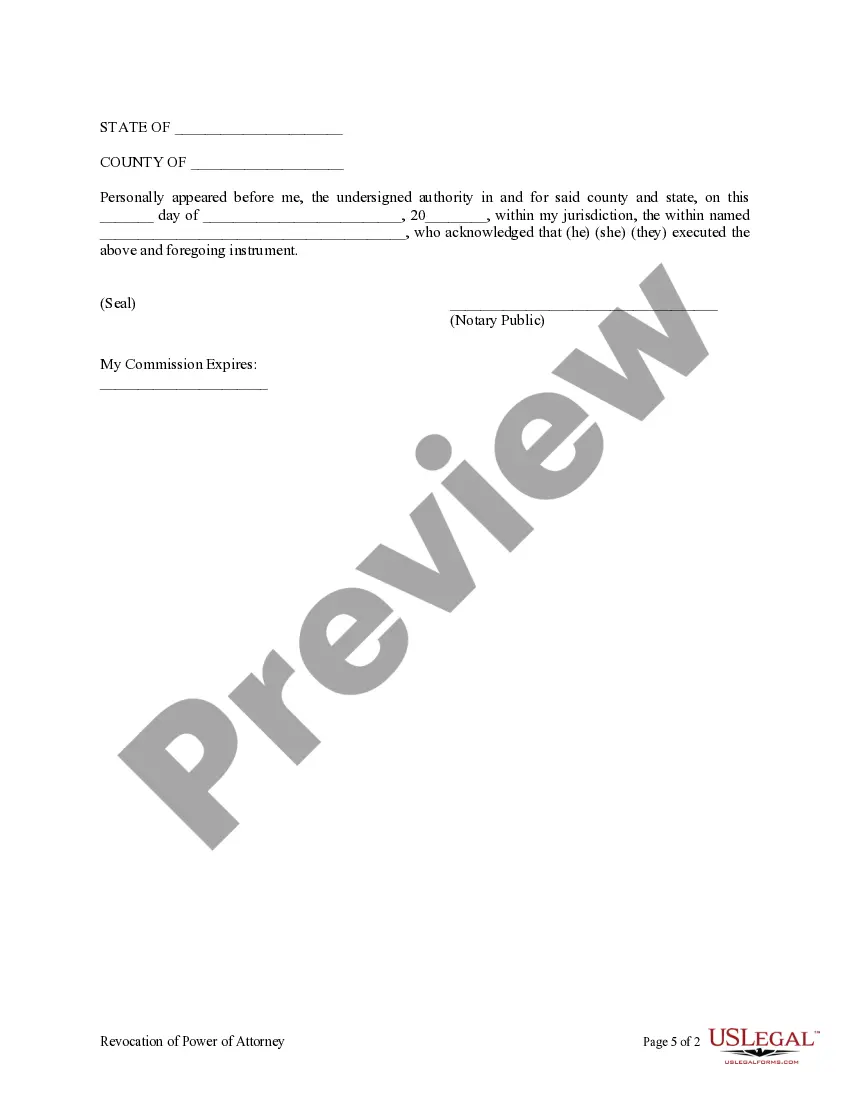 Get Revocation of General Durable Power of Attorney Preview Revocation of General Durable Power of Attorney