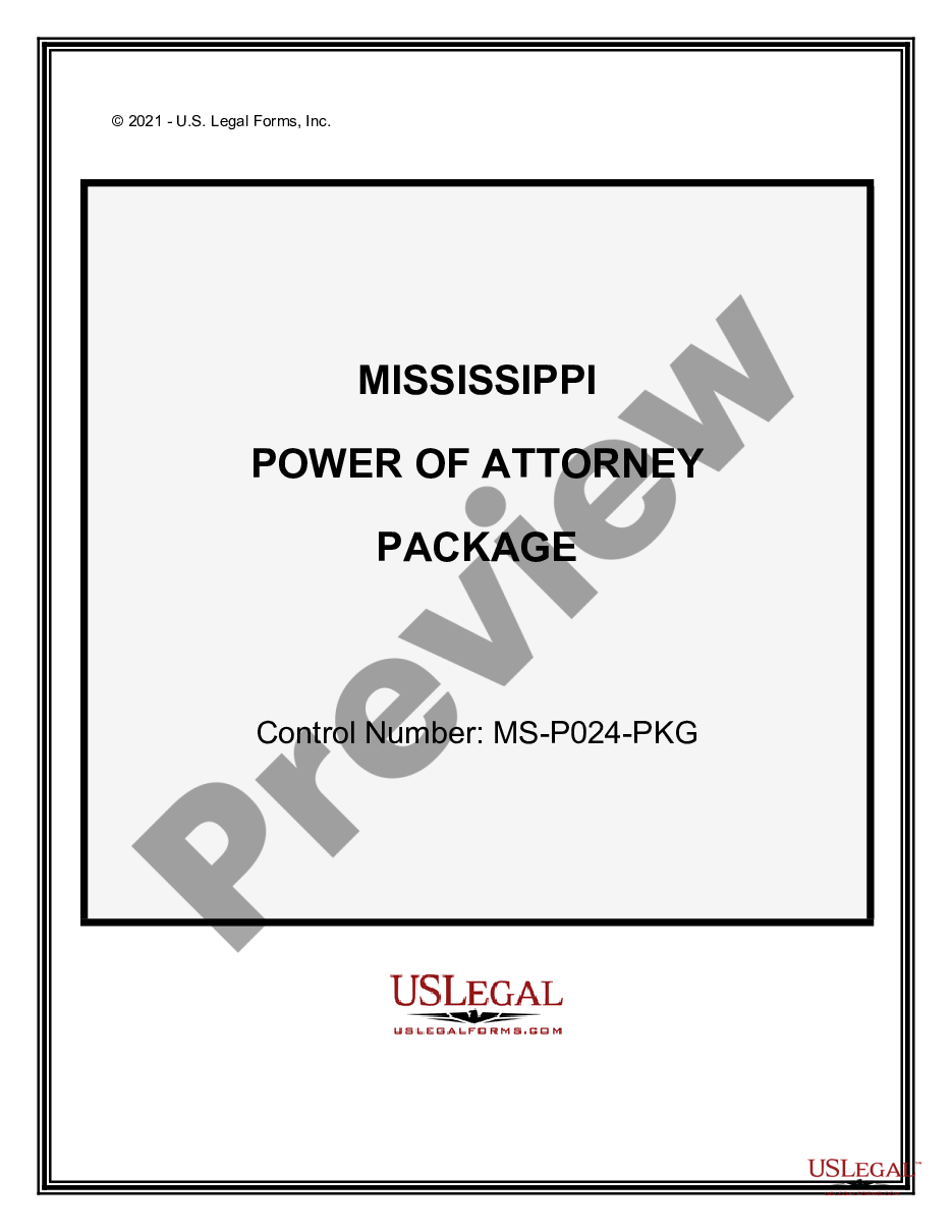 page 0 Power of Attorney Forms Package preview