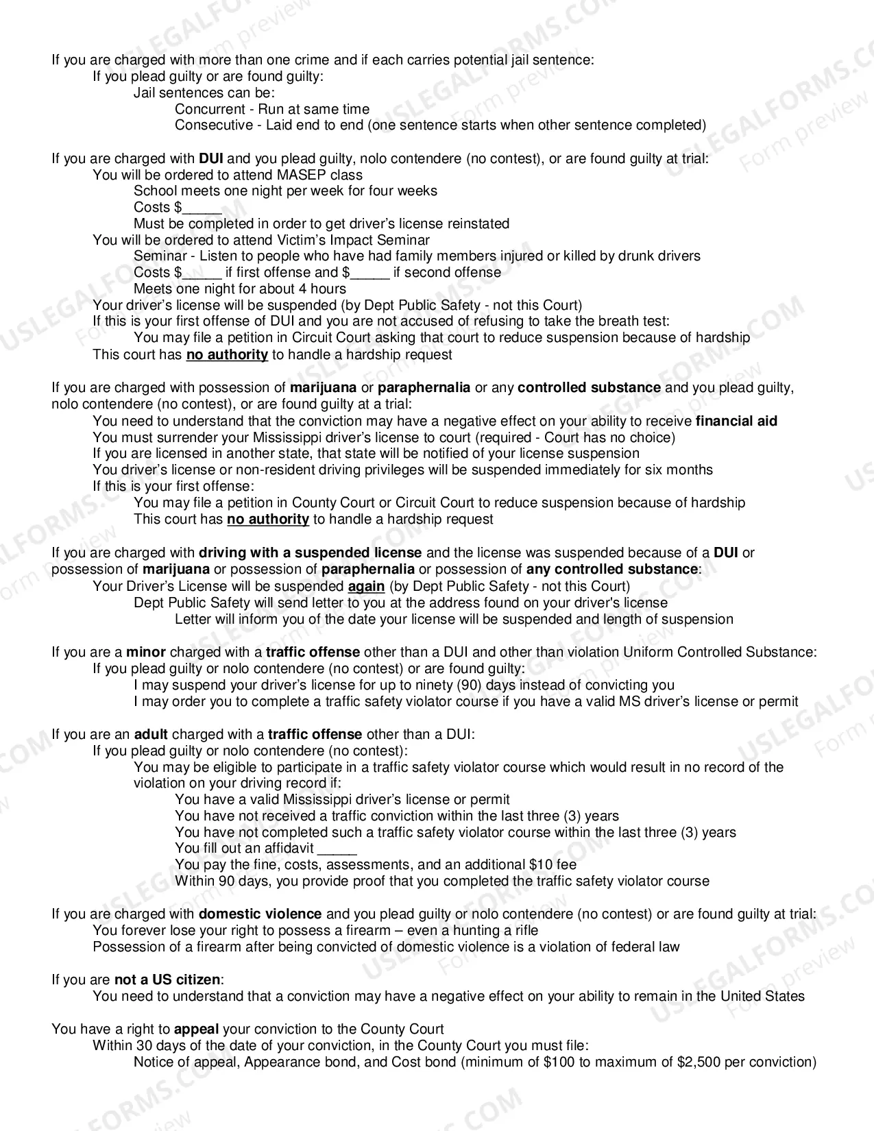 Preview Misdemeanor Initial Appearance Opening Remarks