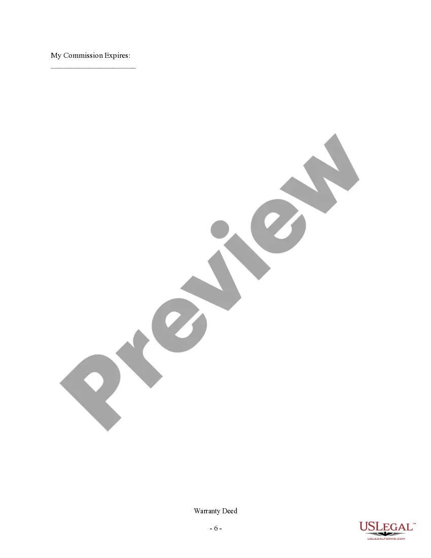 Preview Warranty Deed for Separate or Joint Property to Joint Tenancy