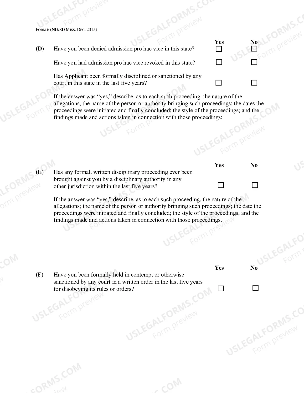 Preview Application For Admission Pro Hac Vice