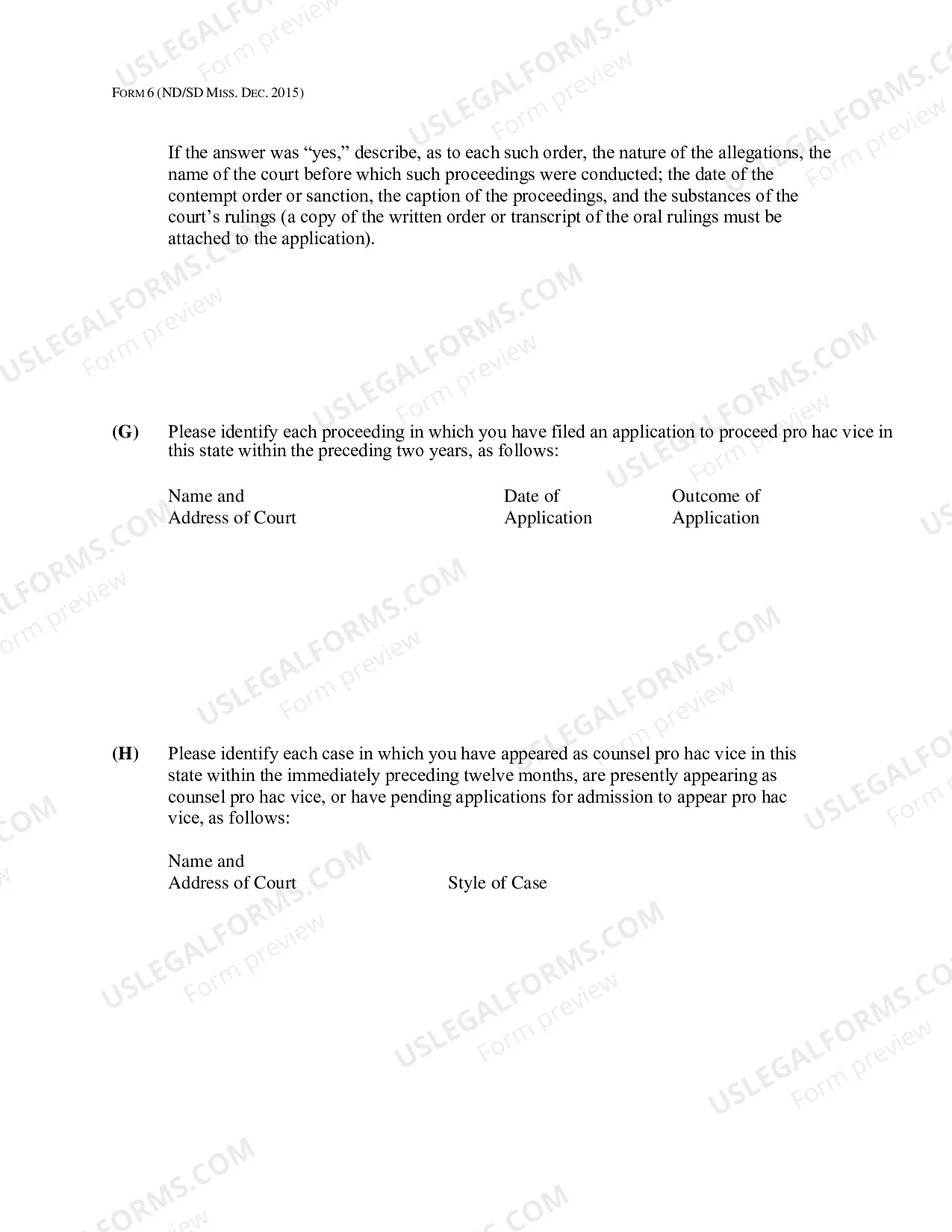 Preview Application For Admission Pro Hac Vice