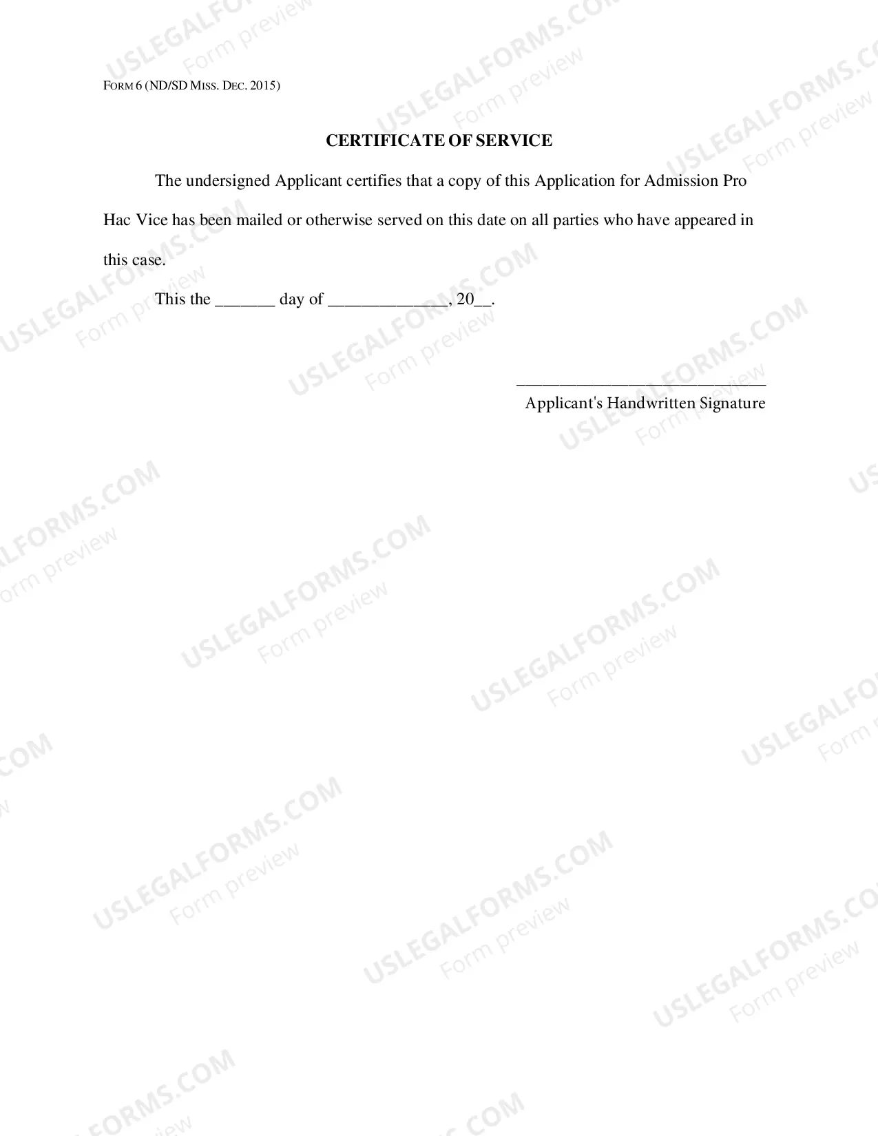 Preview Application For Admission Pro Hac Vice