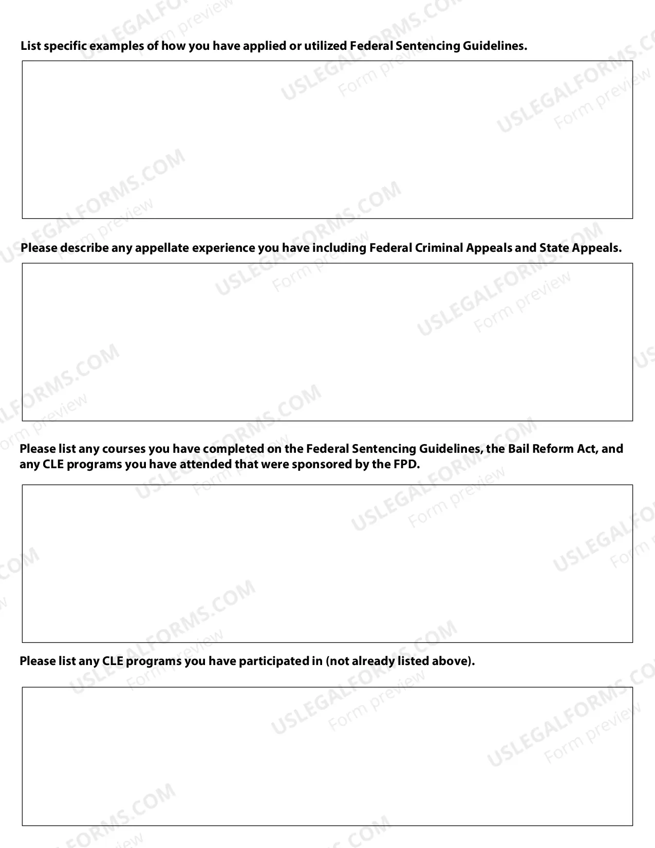 Preview CJA (Criminal Justice Act) Information and Instructions