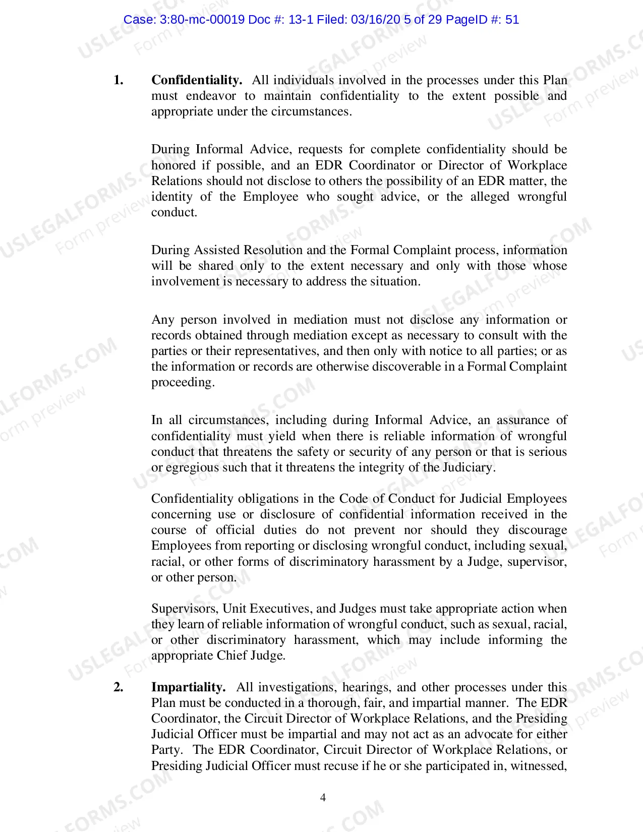 Preview Employment Dispute Resolution Plan (EDR)