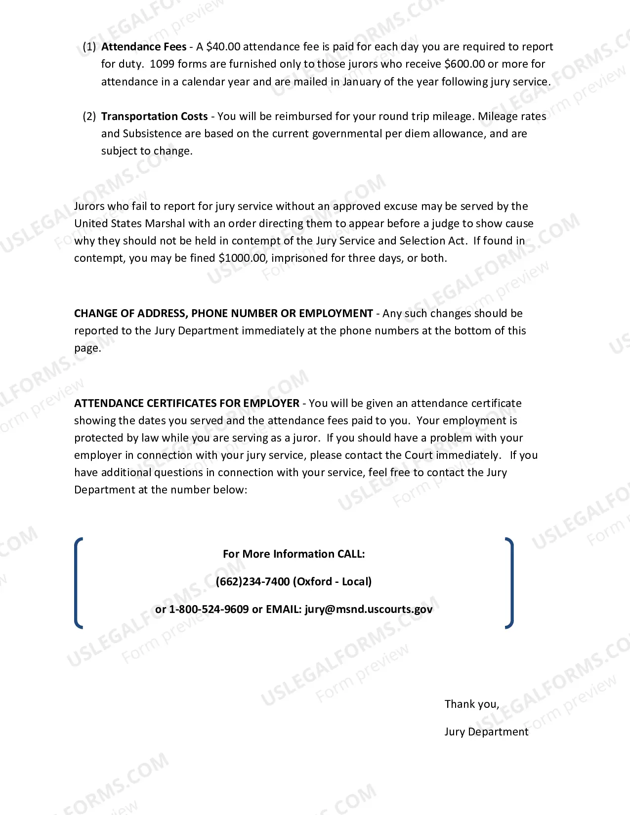 Preview Grand Juror Information