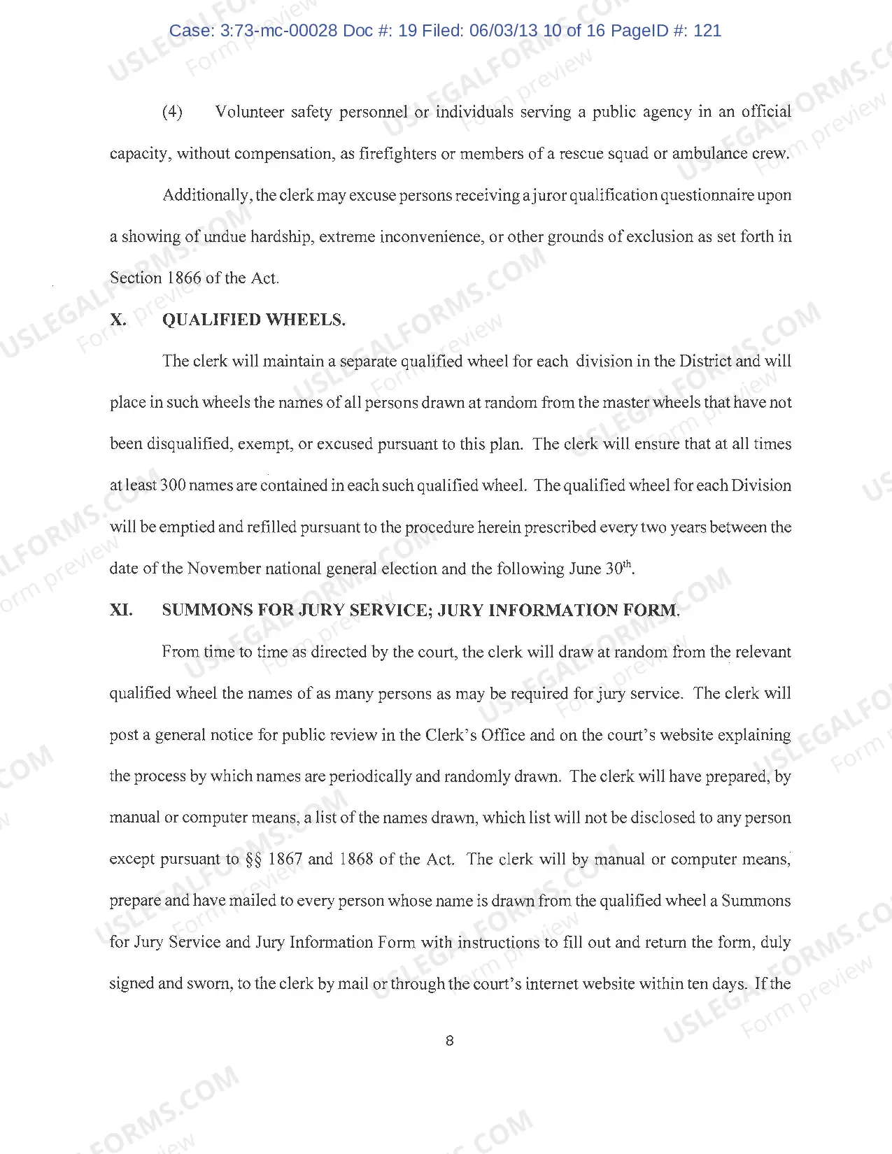 Preview Jury Plan