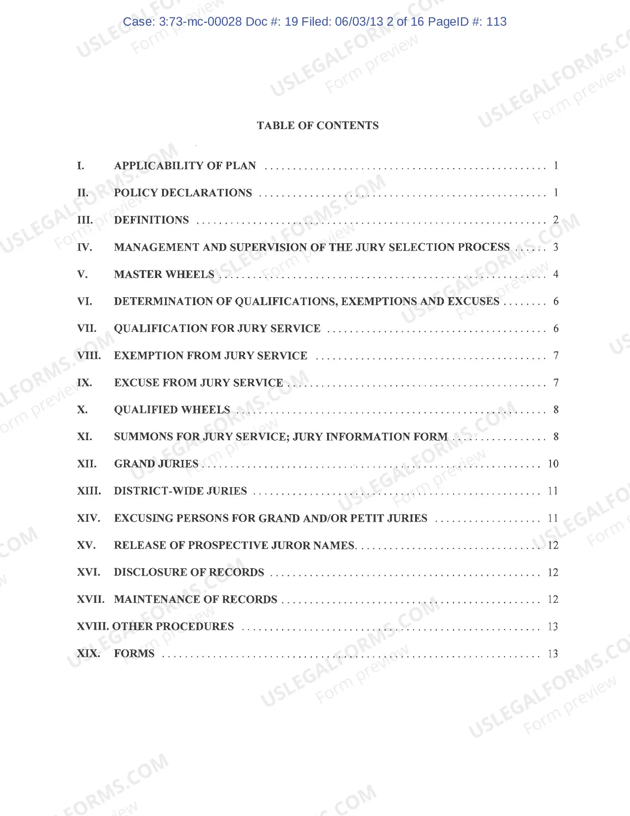 Preview Jury Plan