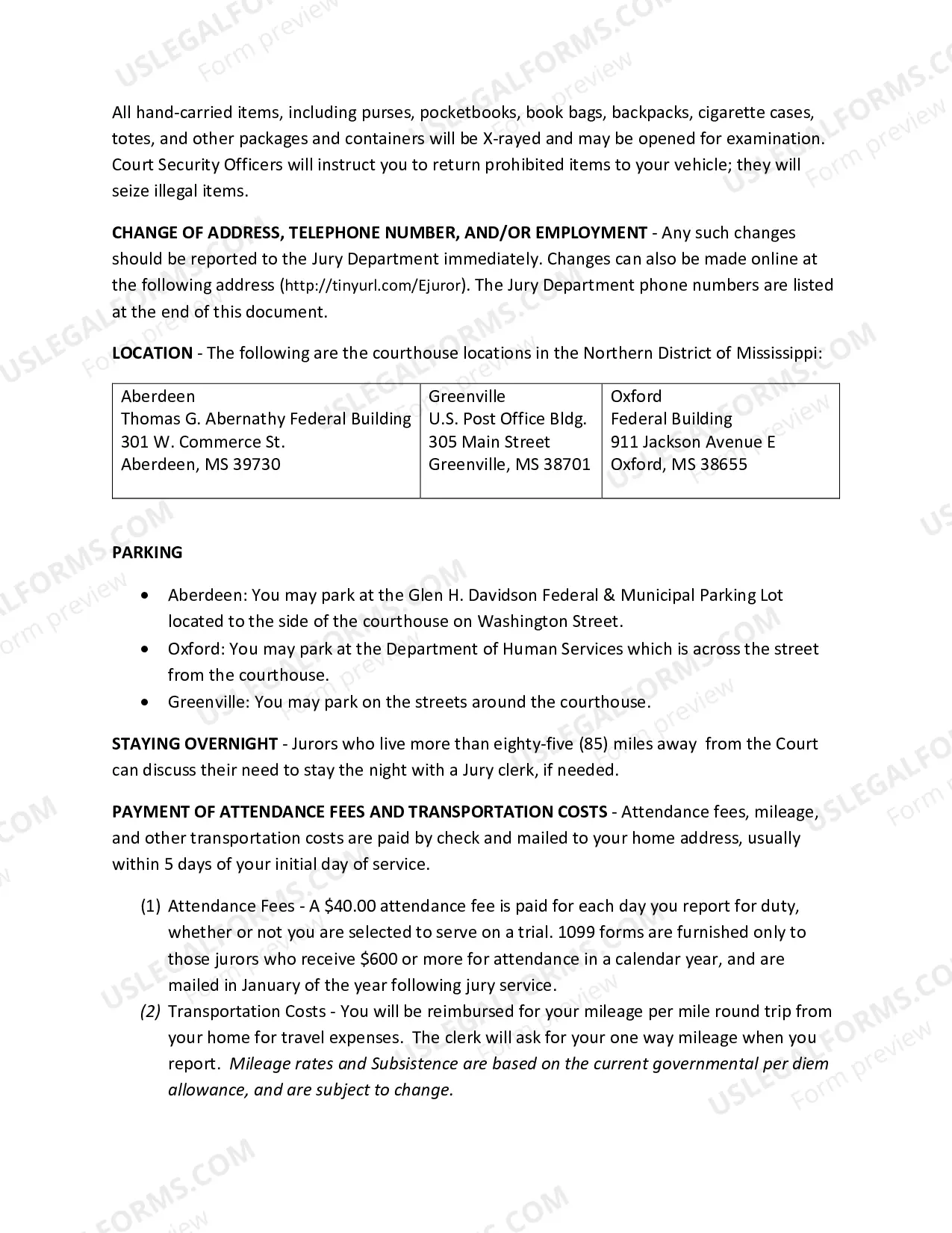 Preview Petit Juror Handbook