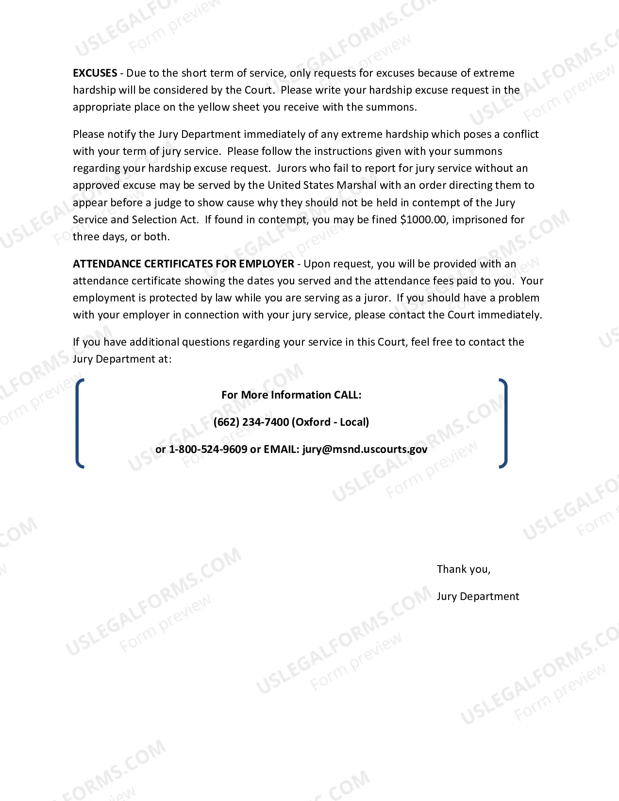 Preview Petit Juror Handbook