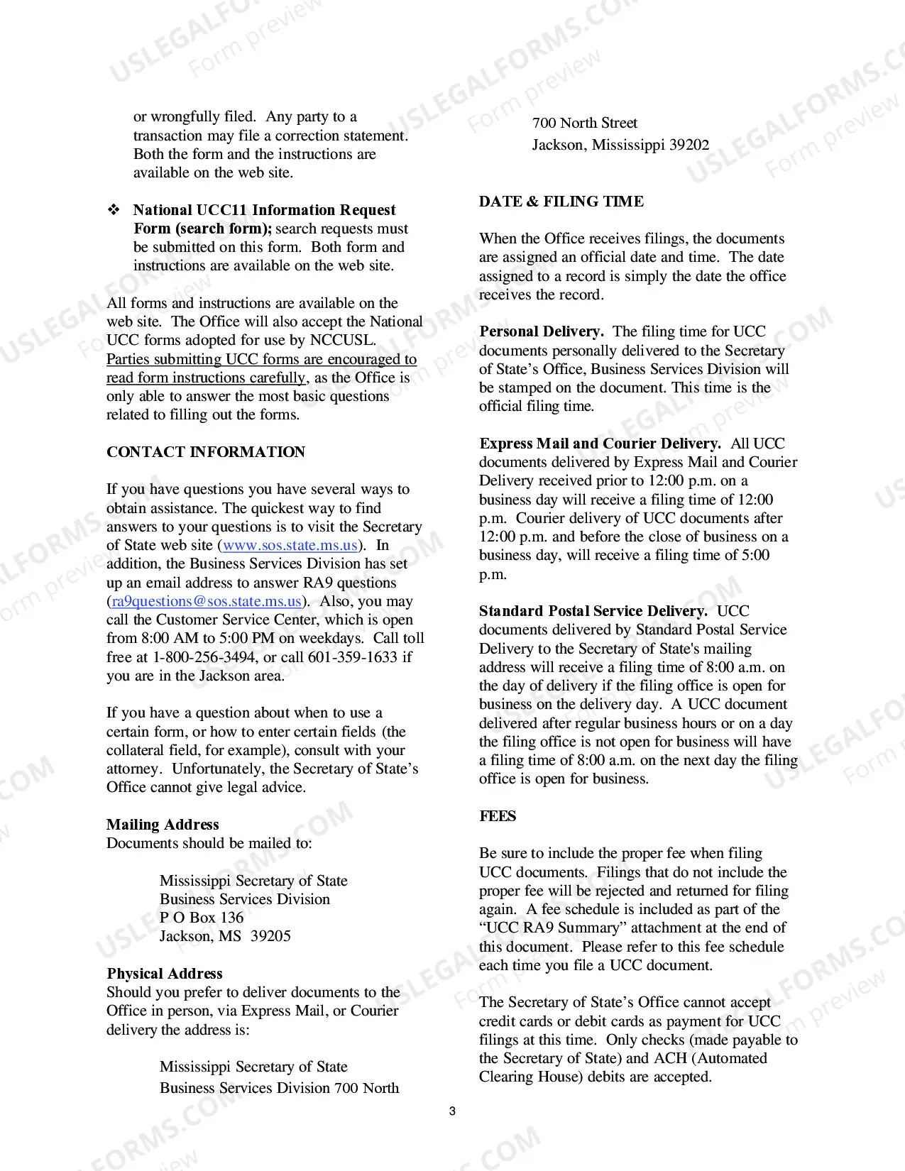 Preview Customer Filing Guide