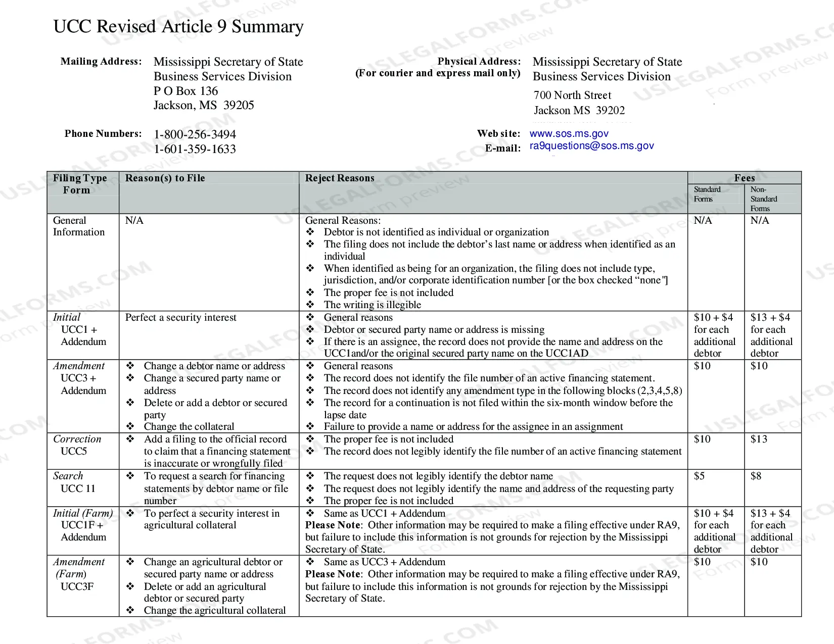 Preview Customer Filing Guide