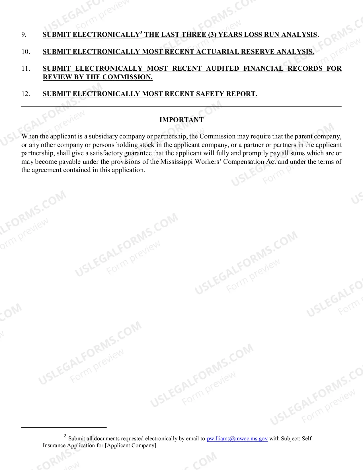 Preview Employers Application For Privilege of Paying Compensation As Self Insurer