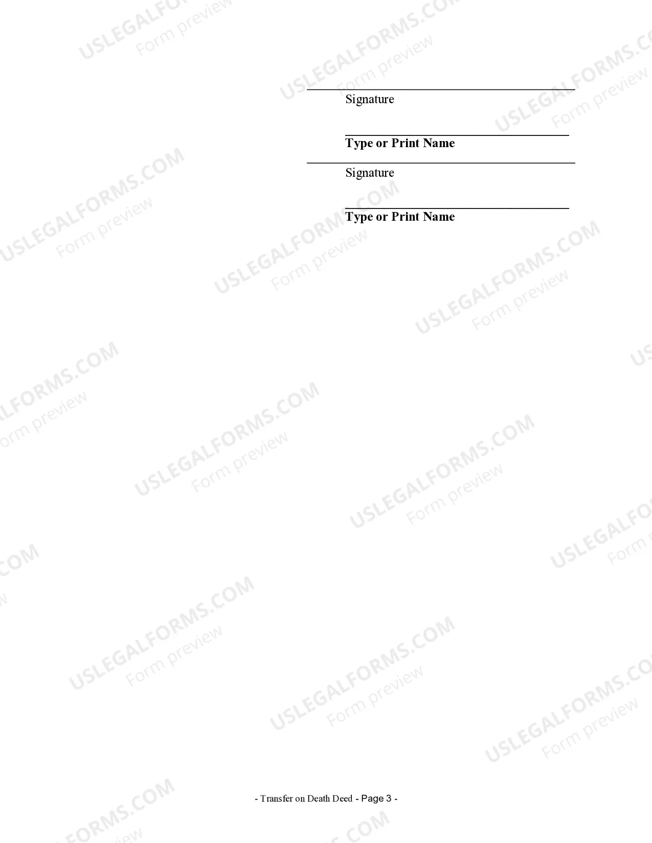 Preview Transfer on Death Deed or TOD - Beneficiary Deed for Two Individuals to Two Individuals