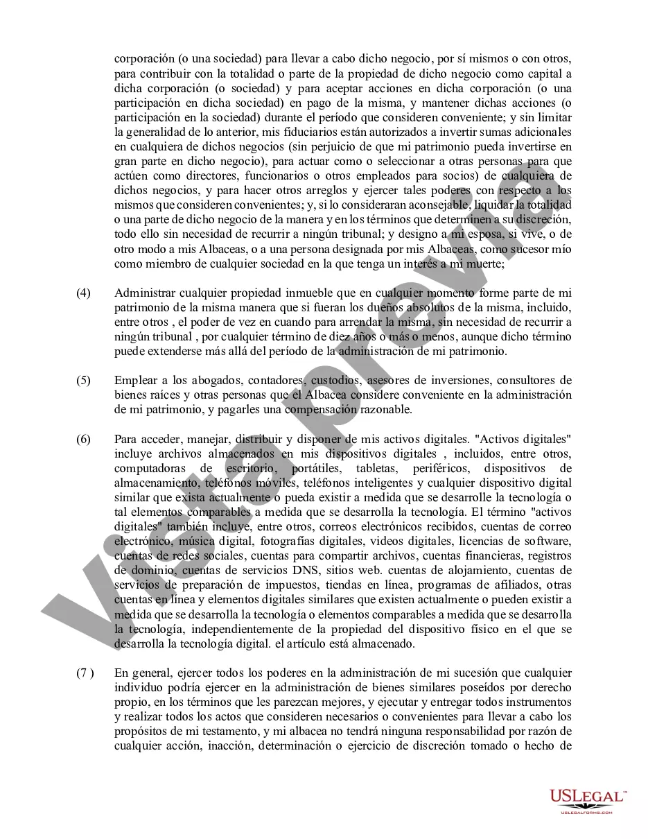 Preview testamento simple