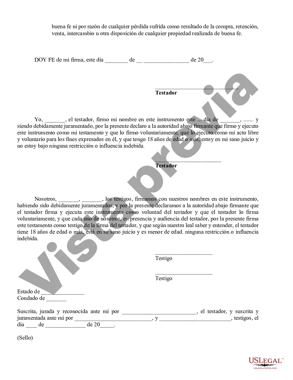 Preview testamento simple