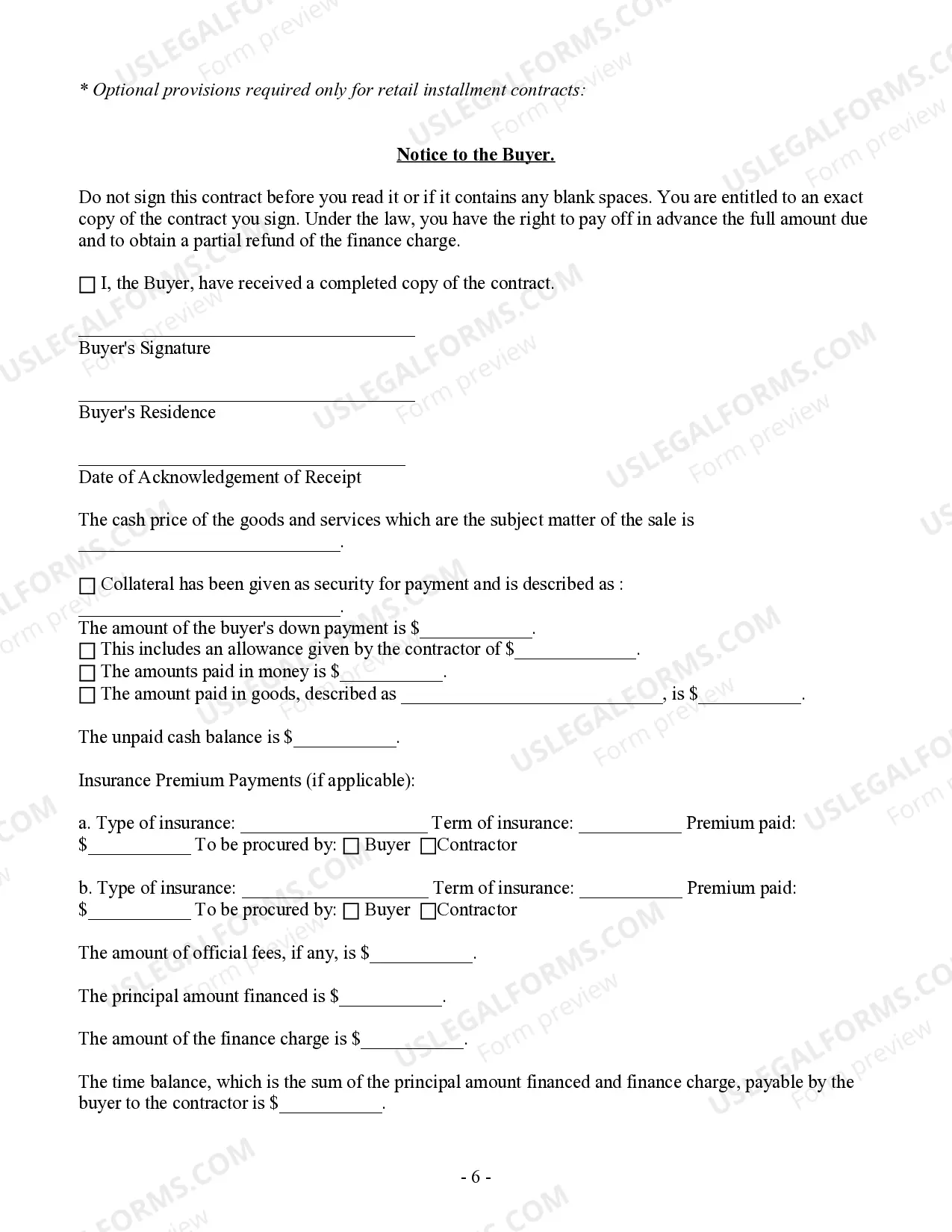 Preview HVAC Contract for Contractor