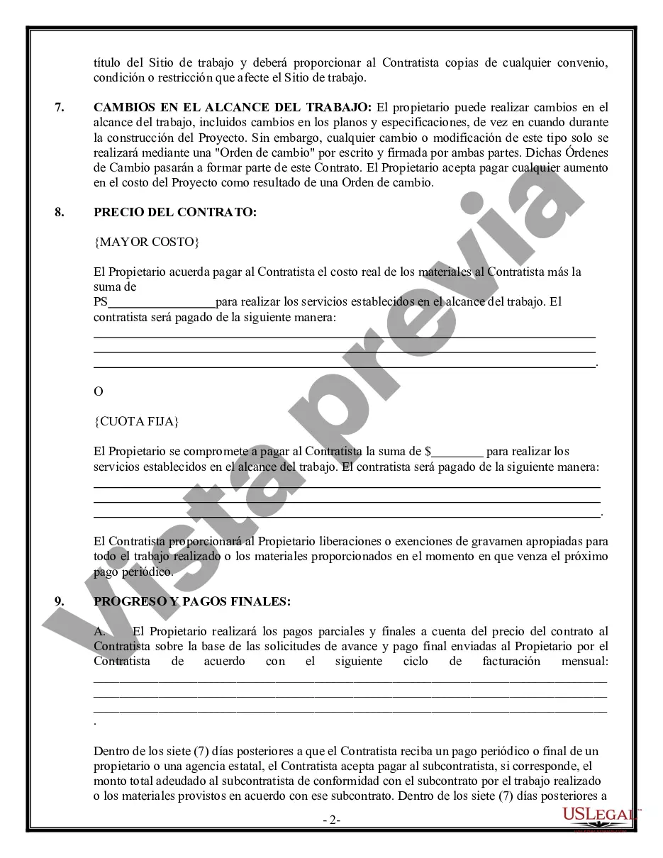 Preview Contrato Comercial para Contratista