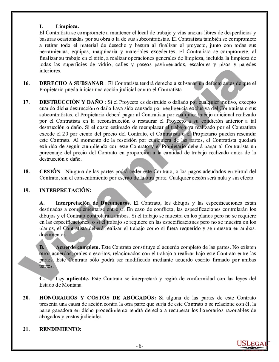 Preview Contrato Comercial para Contratista