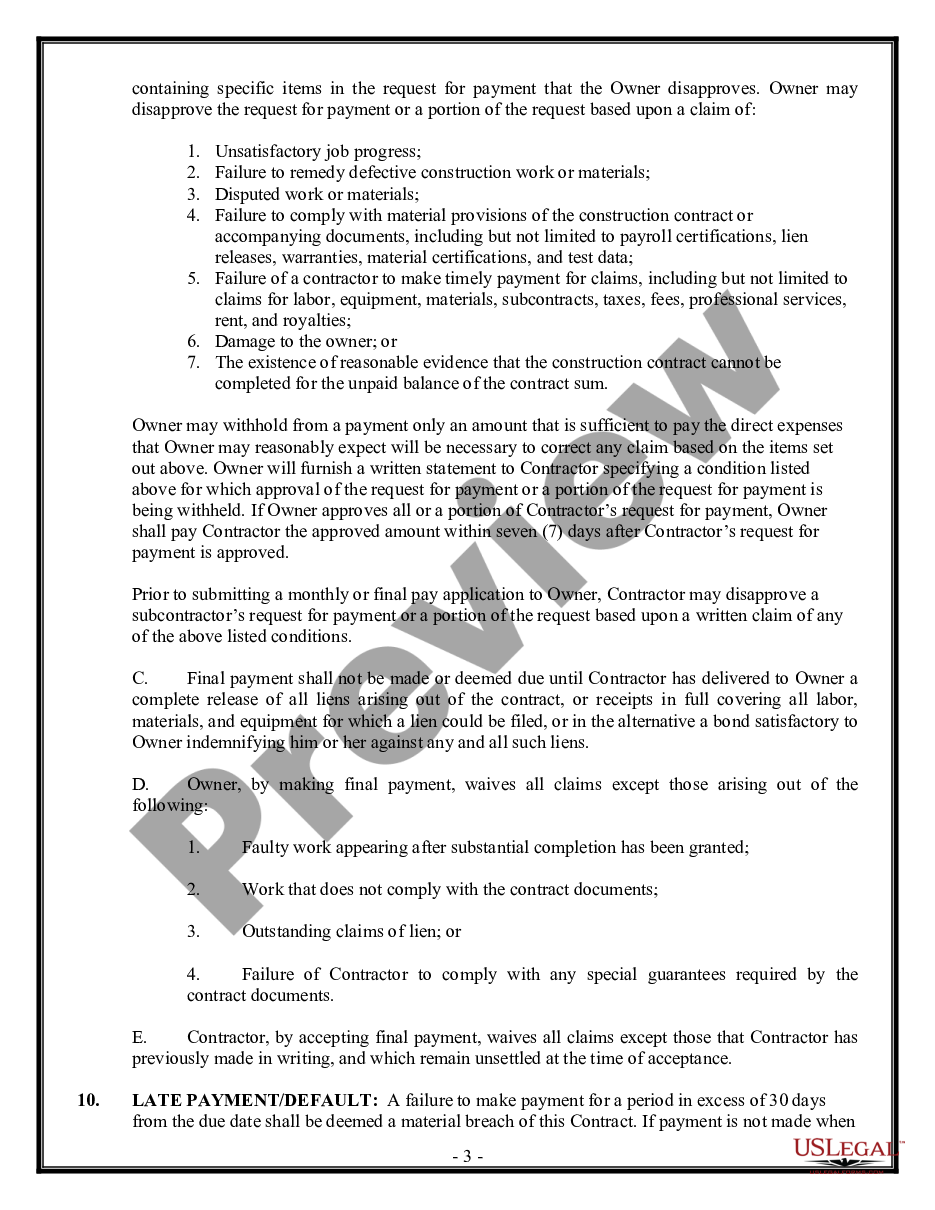 page 2 Commercial Contract for Contractor preview