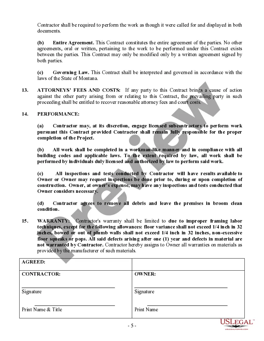 Preview Framing Contract for Contractor