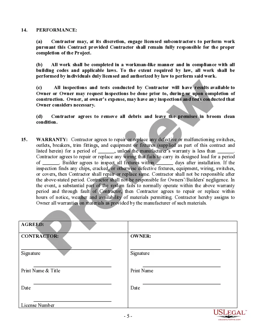 Get Electrical Contract for Contractor Preview Electrical Contract for Contractor