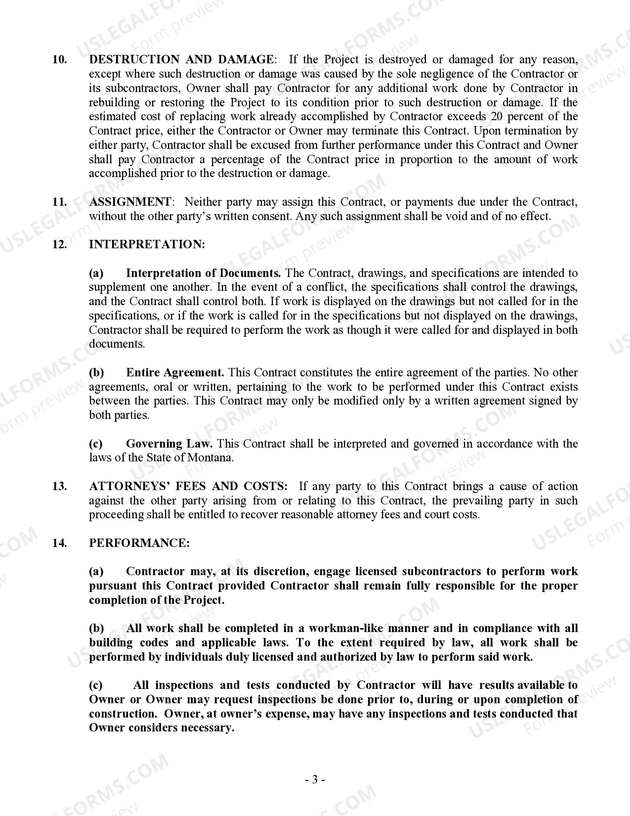 Preview Sheetrock Drywall Contract for Contractor