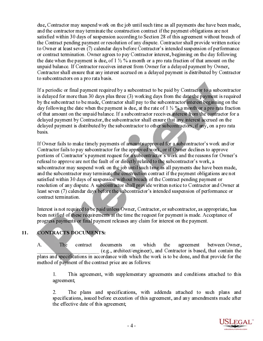 Preview Montana New Home Construction Contract