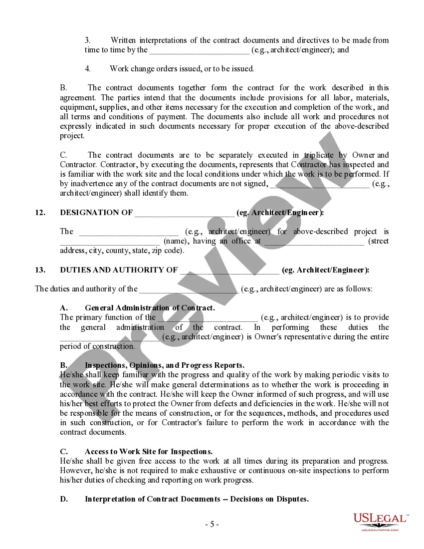 Preview Montana New Home Construction Contract