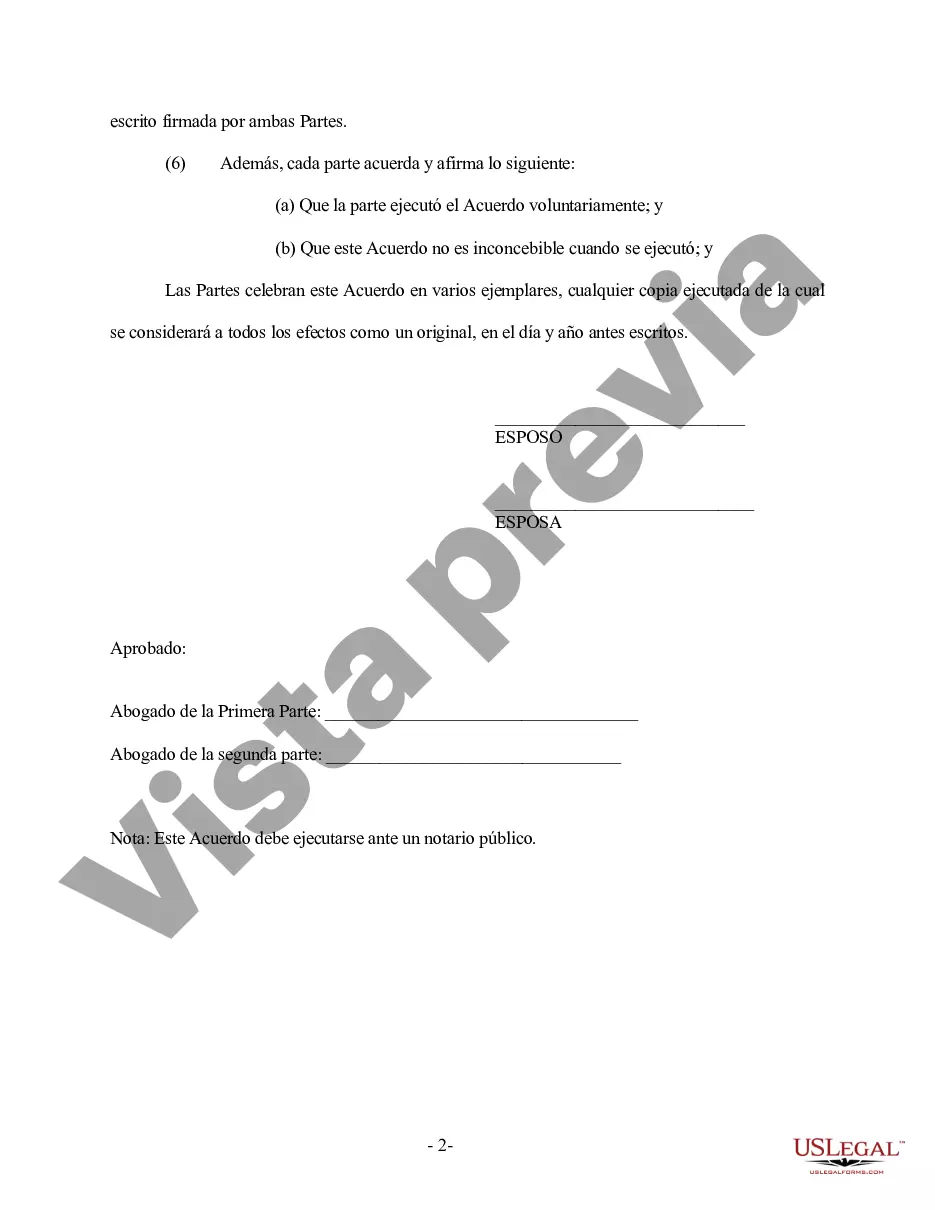 Preview Revocación del Acuerdo Prematrimonial o Prenupcial