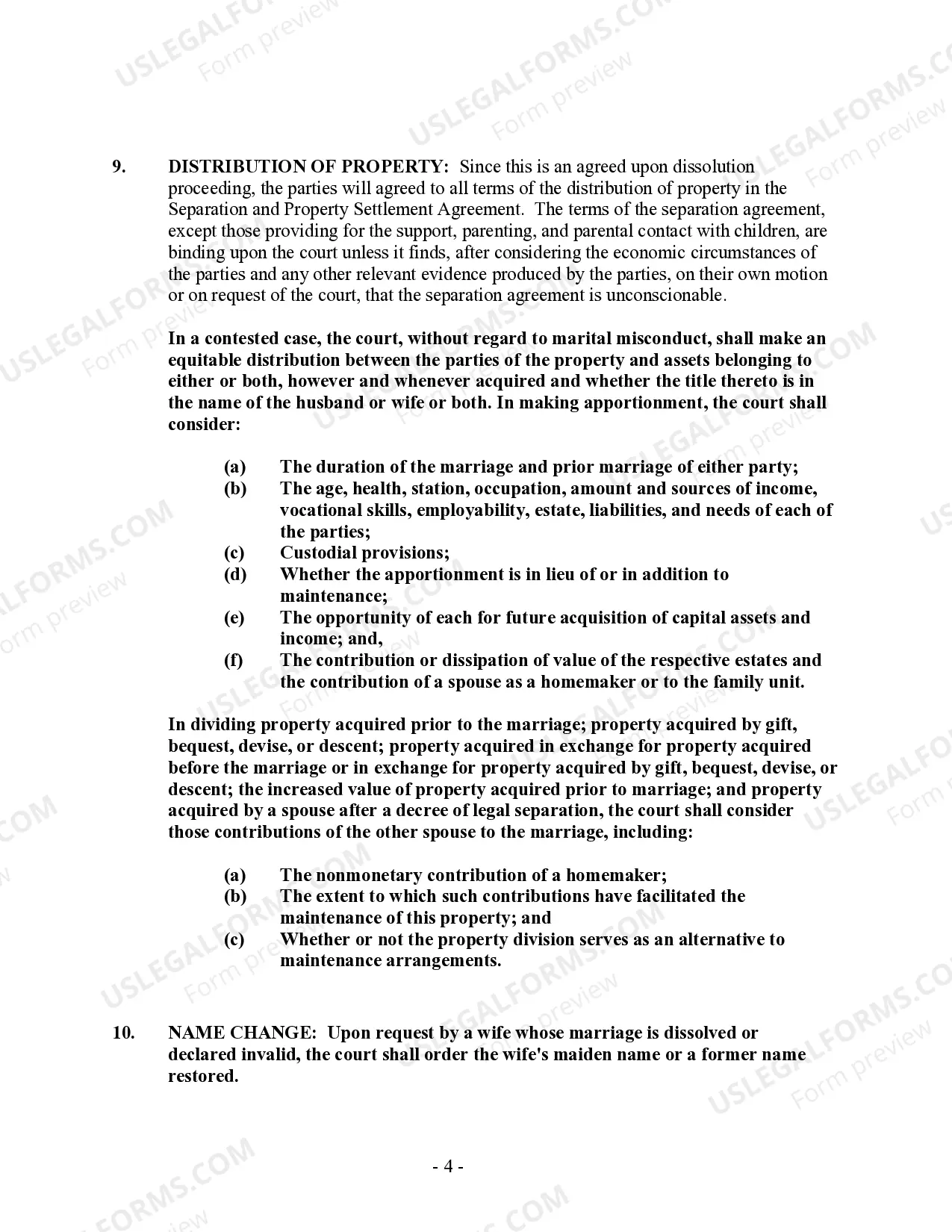 Preview Montana No-Fault Agreed Uncontested Divorce Package for Joint Dissolution of Marriage with No Children with or without Property and Debts