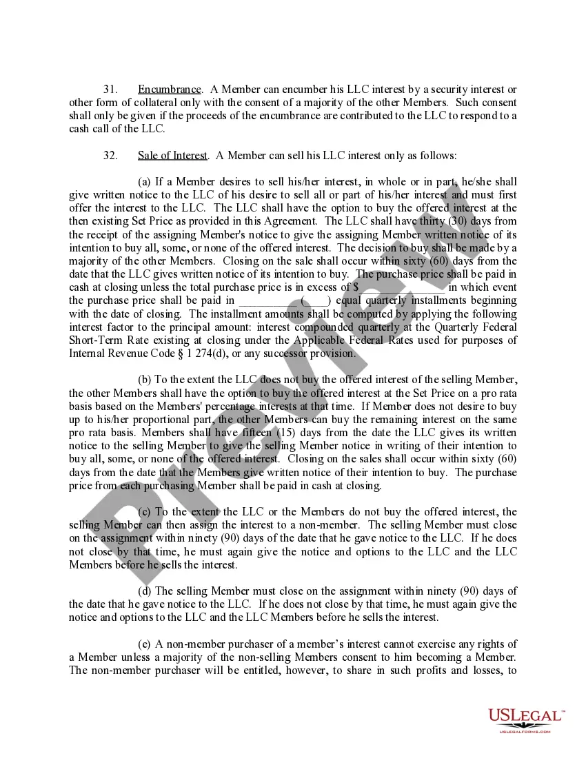 Get Limited Liability Company LLC Operating Agreement Preview Limited Liability Company LLC Operating Agreement