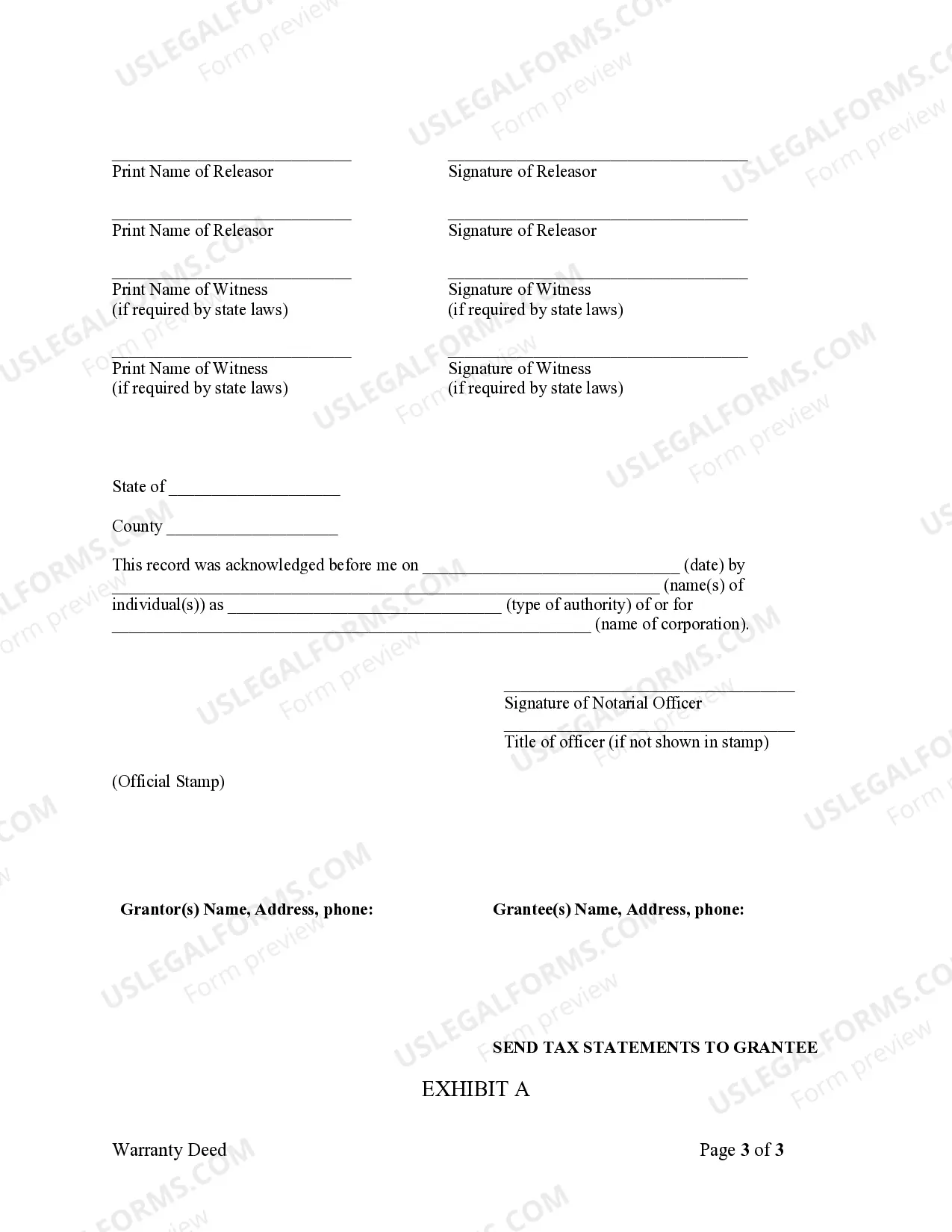 Preview Warranty Deed from Corporation to Husband and Wife