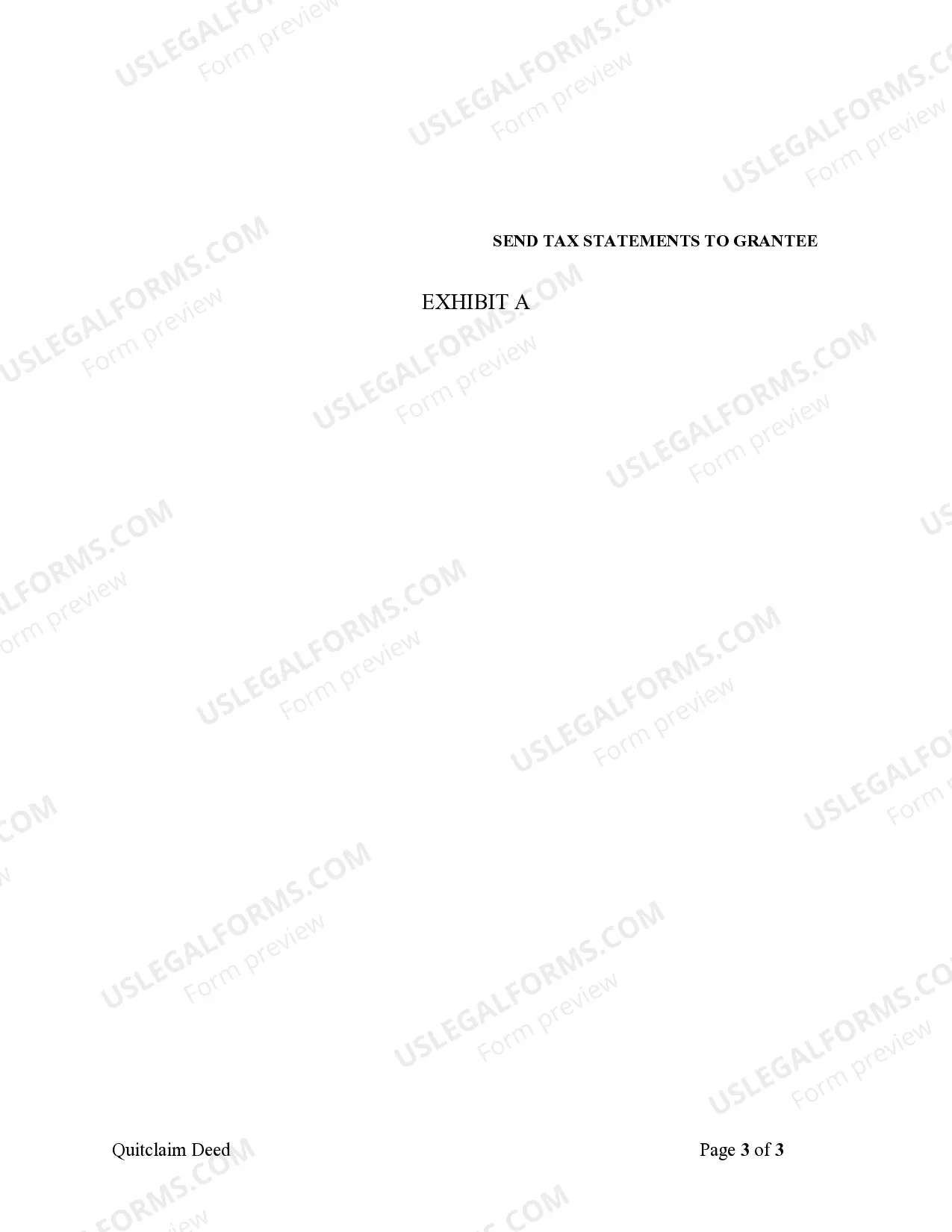 Preview Quitclaim Deed from Husband to Himself and Wife