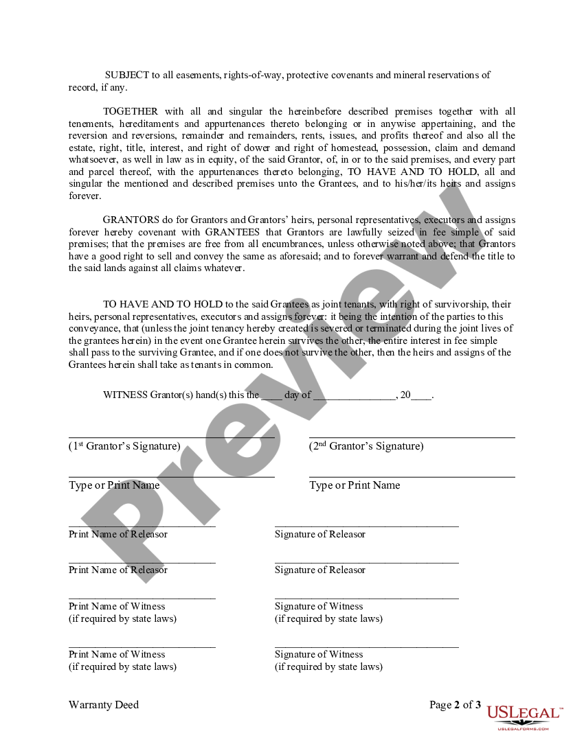 Montana Warranty Deed From Husband And Wife To Husband And Wife Us Legal Forms 8306