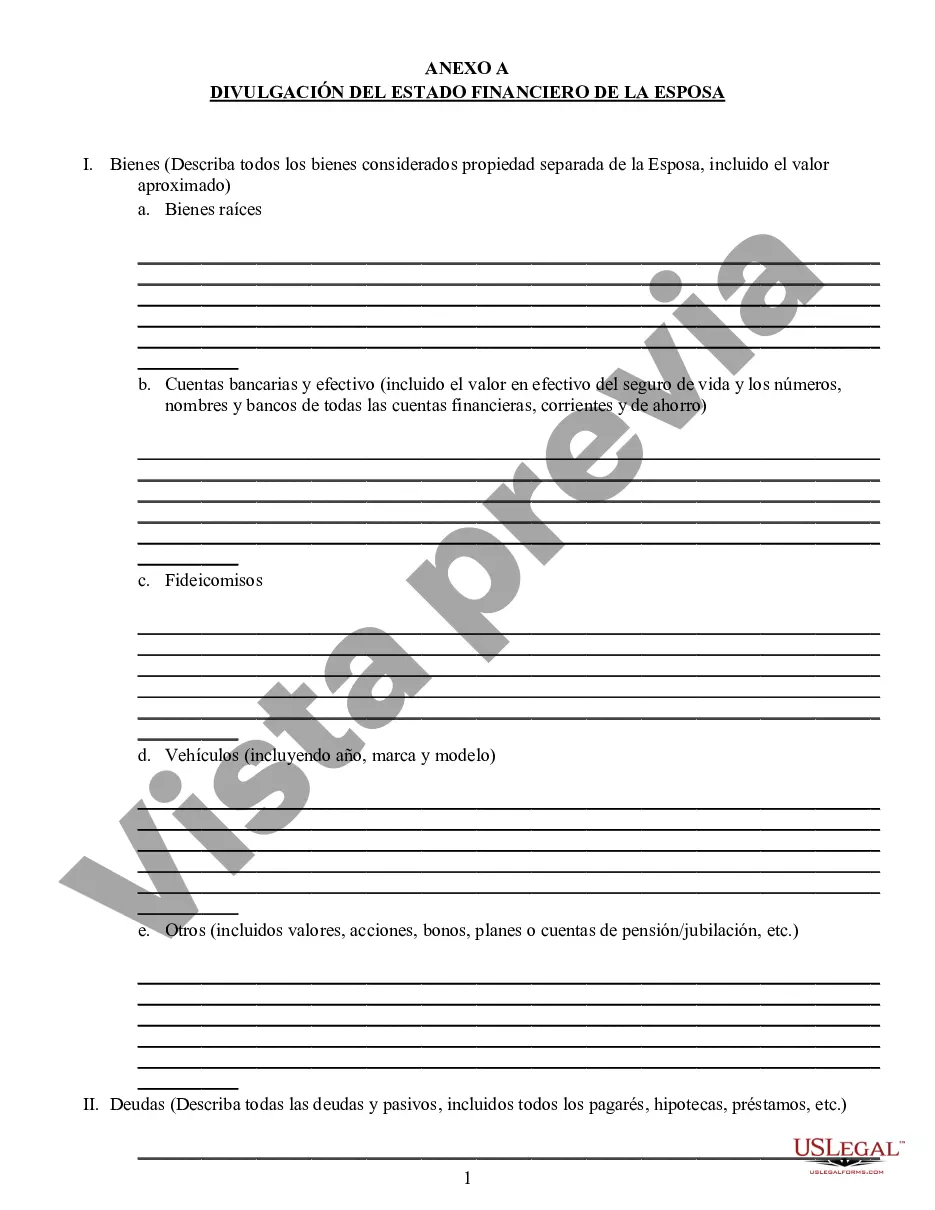 Preview Acuerdo de propiedad posnupcial - Montana