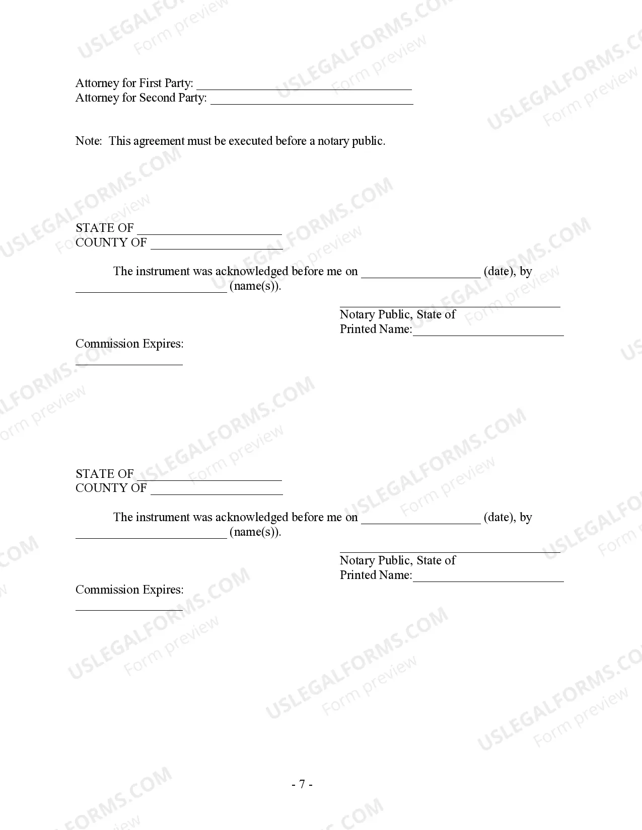 Preview Postnuptial Property Agreement